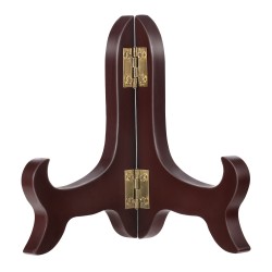 Woodenrry Wooden Display Stand for Books & Plates – Adjustable Natural Wood Holder for Cookbooks, Art Displays, Tabletops & Showcases – Durable & Stylish