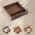 Woodenrry Walnut Wooden Storage Box – Elegant Handmade Keepsake Box for Jewelry, Watches, Trinkets & Memorabilia – Durable Wood Organizer with Smooth Finish